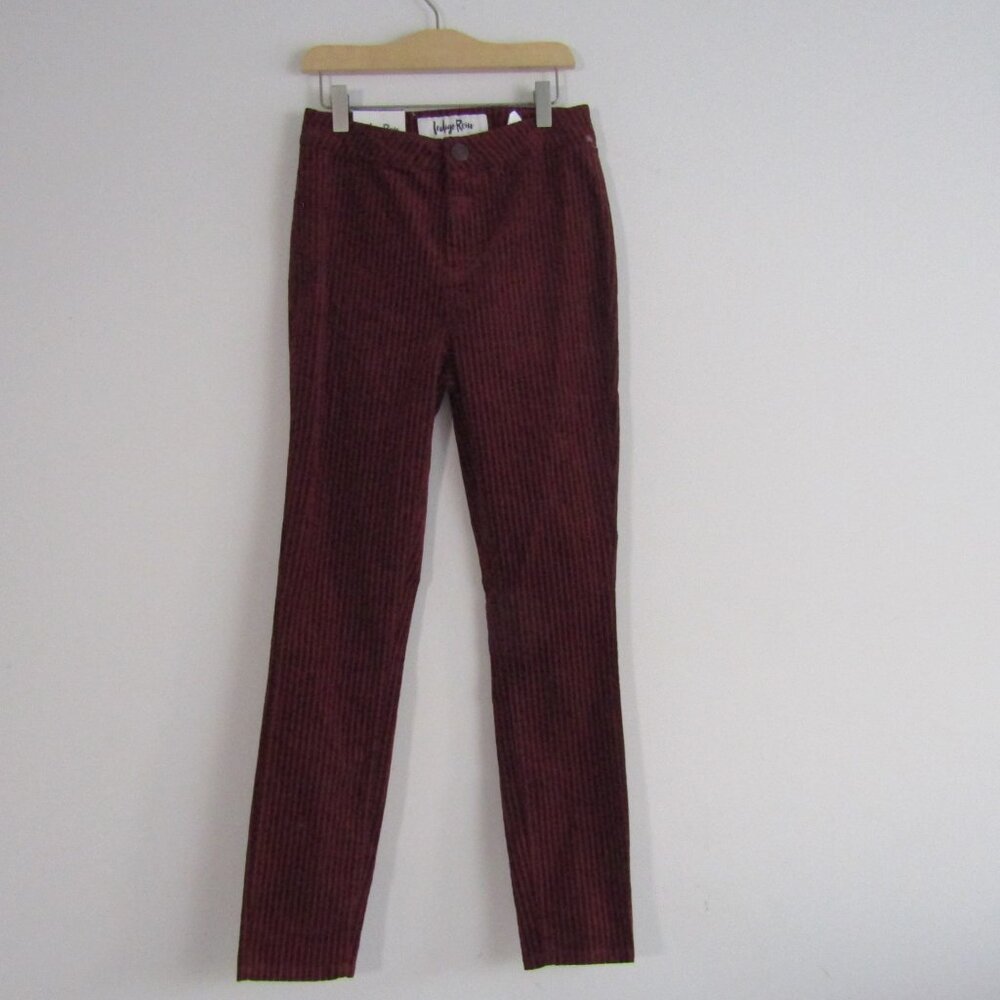 Indigo Rein Corduroy Skinny Jeans 24 Burgundy Red Casual Fall Cozy